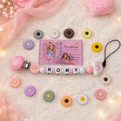 Attache tétine à personnaliser anneau de dentition attache doudou porte clé etc plusieurs thèmes vintage rare 